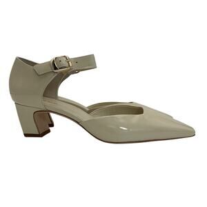 Reformation Patent Beige Denise Pumps Size 6.5